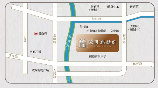 麒麟府占据城市发展新高地，与文华中心仅一路之隔！