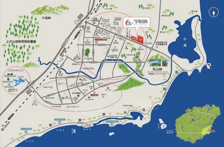 万宁槟榔城项目规划图图片