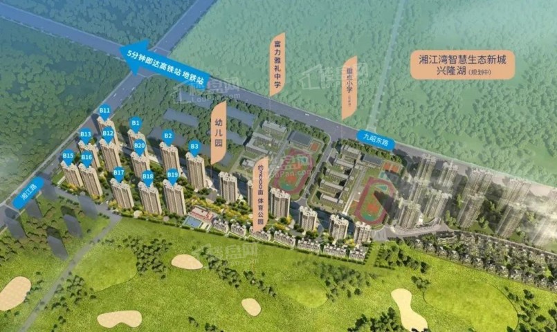 湘江富力城规划图