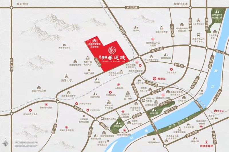 中铁和著莲城交通区位图