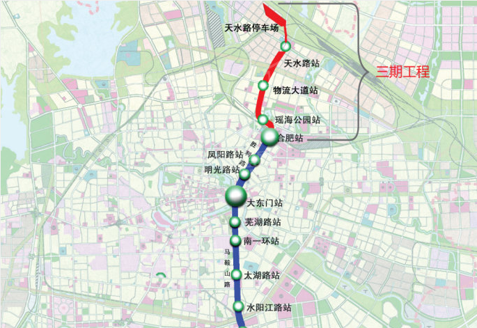 合肥新桥机场轨道s1线五里墩站首桩开钻67,计划2025年底通车运营!