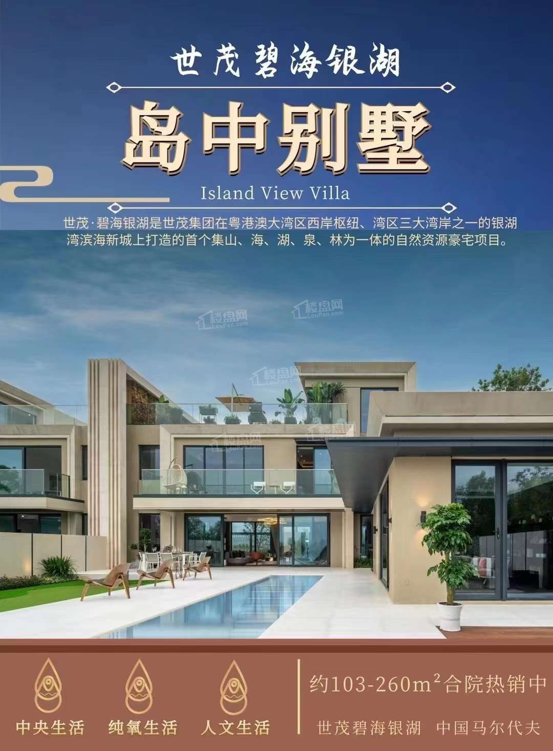 世茂碧海银湖单价18万起旅游胜地网红别墅楼盘103260㎡滨海温泉合院