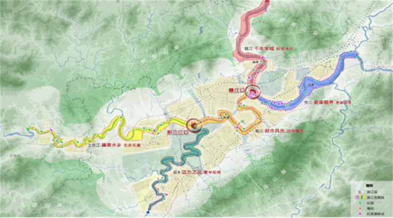 打造中国"一等"的山水城市,规划范围内涉及赣江,贡江,章江,章水和上犹