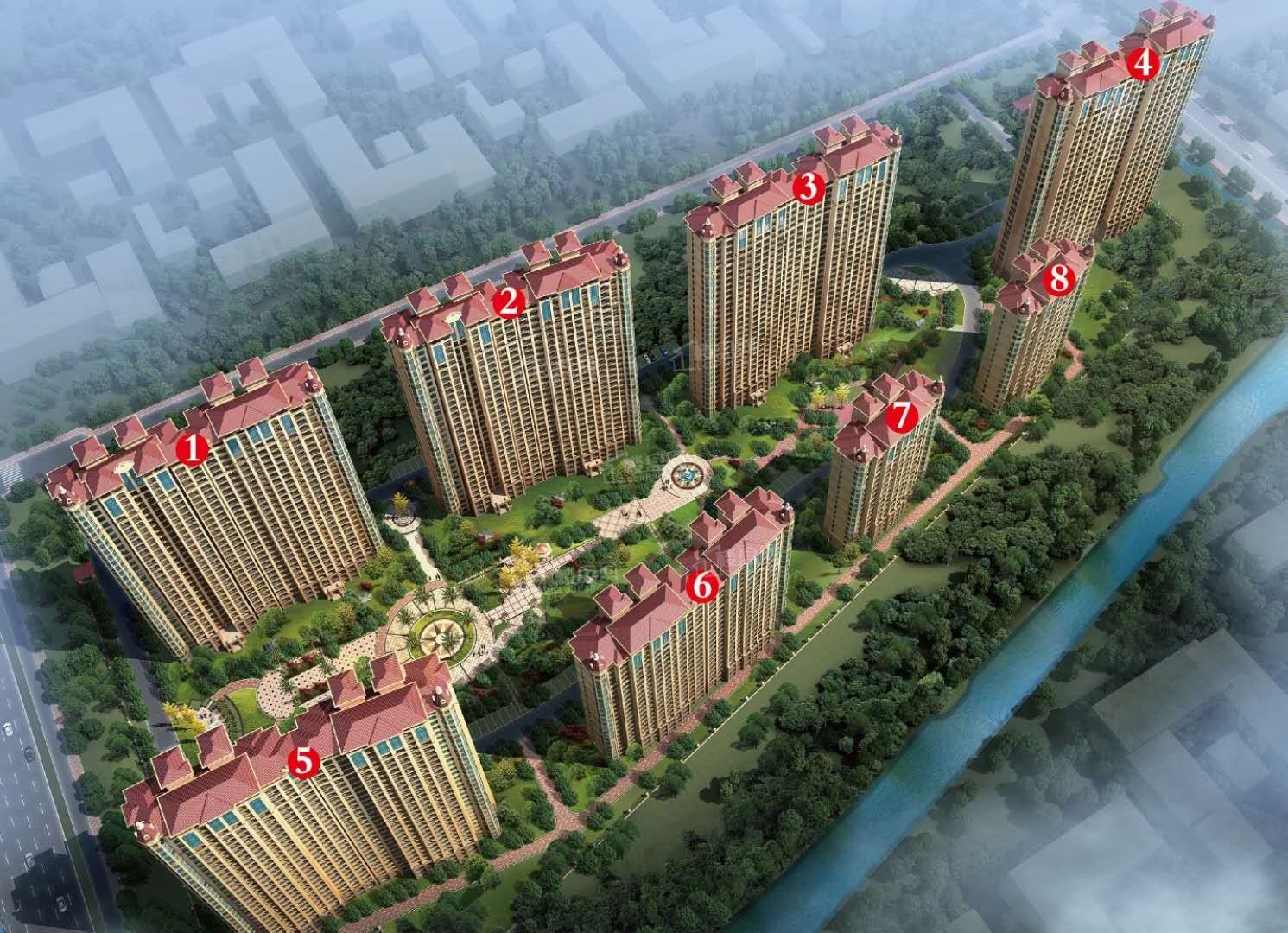 启东中成河滨花园2023售楼处房价