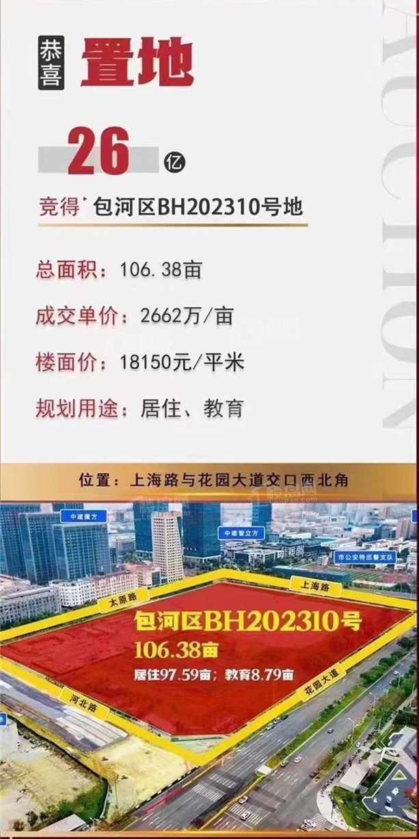 土拍快讯:安徽置地竞得包河区BH202310号地块!-合肥楼盘网