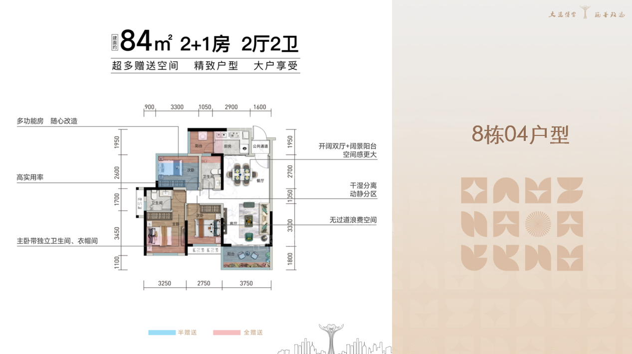 江门台山博富·福美城项目现售二期84-137平方户型-江门楼盘网