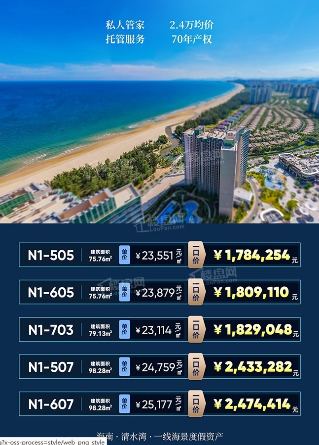 雅居乐清水湾云帆济海岁末大促，推出一口价房源-陵水楼盘网
