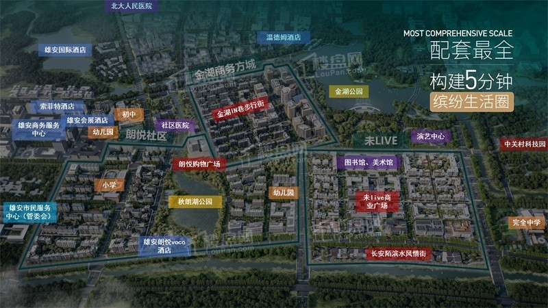 雄安金湖未来城春澜荟鸟瞰图