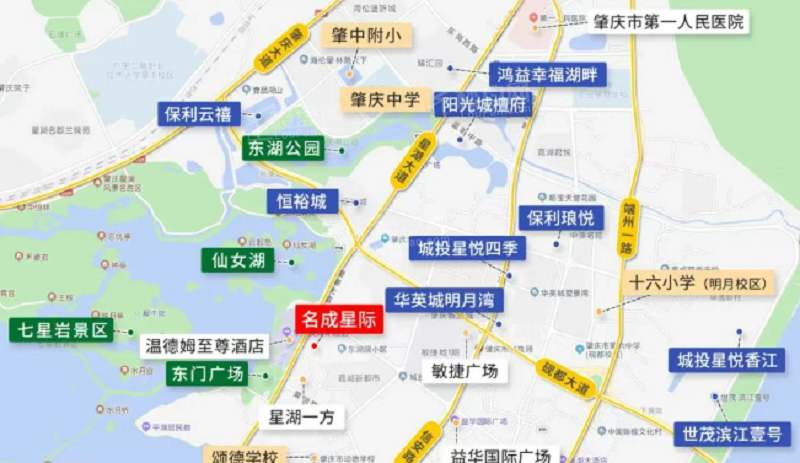肇庆电视台旁，名城星际今年动工！拟建：2栋17层住宅+2栋15层商业