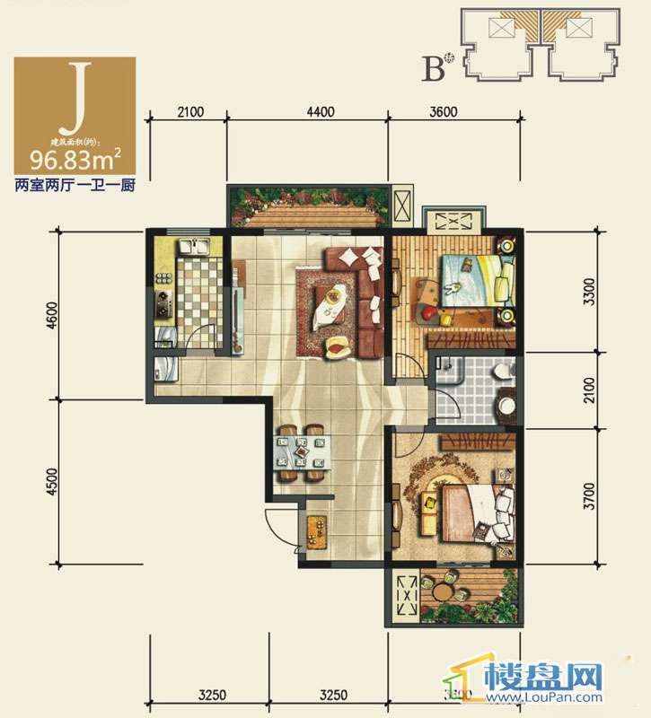 五龙汤花园户型图