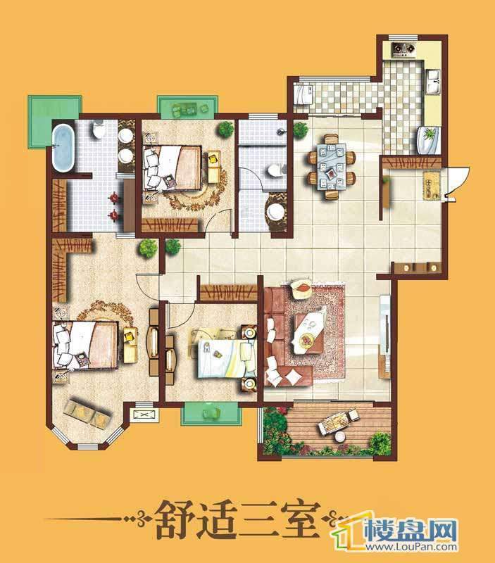 西安曲江6号户型图-西安楼盘网