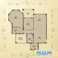 塞维利亚畔山公馆4号楼B户型3室2厅2卫1厨