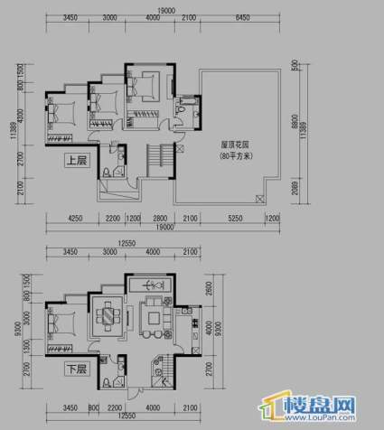 都市道1号K户型4室2厅3卫1厨