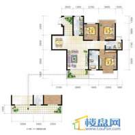 兴隆城市花园沐风园1-2栋1号户型3室2厅2卫1厨