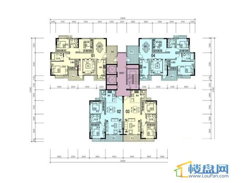 中天会展城C1单体3室2厅2卫1厨