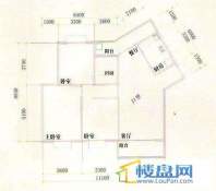 光明桂花园8号J1型楼户型3室2厅1卫1厨