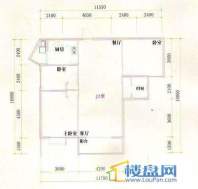 光明桂花园8号J2型楼户型3室2厅1卫1厨