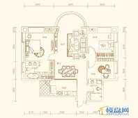 紫金庄园4栋一单元1号户型3室2厅2卫1厨