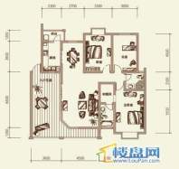 银地班芙小镇A-B-1户型3室2厅2卫1厨