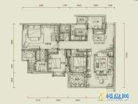 中央公园A户型3室2厅2卫1厨