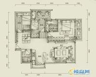 中央公园C户型3室2厅2卫1厨