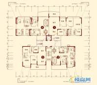 涧桥泊林H户型 3室2厅1卫1厨