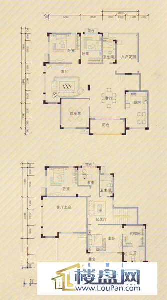 黔灵半山6Y户型6室3厅3卫1厨