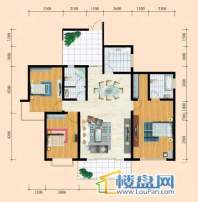 花溪御院J3户型3室2厅2卫1厨