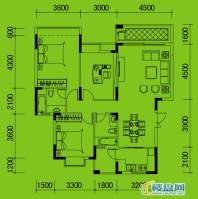 南山高地3B/4A栋A户型3室2厅2卫1厨