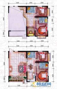 碧园花城世家大宅奇数层D户型5室3厅4卫1厨