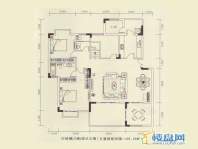 龙砚东山E户型4室2厅2卫1厨