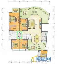 蓝波湾新天卫城1号楼B户型4室2厅2卫1厨