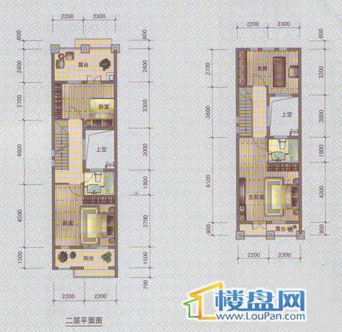 中天托斯卡纳T1b户型二、三层4室2厅3卫1厨