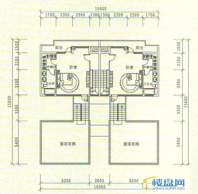 中天世纪新城三期叠拼 B5、B6五层平面图5室3厅3卫1厨