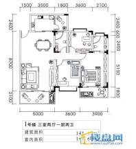 美佳假日花园1号楼3室2厅2卫1厨