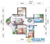 腾龙湾A1-1栋、2栋(A户型奇数层)3室2厅2卫1厨