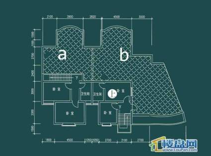 祥和家园三期嘉院C栋一单元A、B户型（跃层）-上层4室2厅2卫1厨