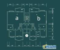 祥和家园三期嘉院D栋三单元A、B户型（跃层）-下层4室2厅2卫1厨