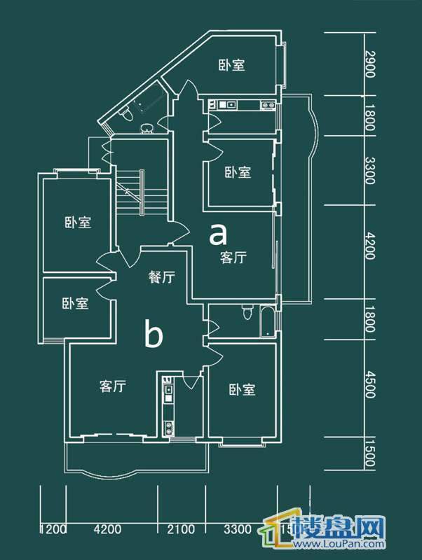 祥和家园三期嘉院E栋三单元A、B户型3室2厅1卫1厨
