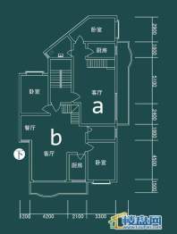 祥和家园三期嘉院E栋三单元A、B户型（跃层）-下层3室2厅2卫1厨