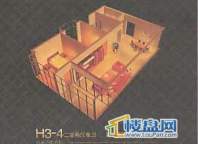 建博国际广场H3-4两室两厅一卫 