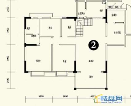 森林溪畔A4栋123单元顶层复式2号房上层6室3厅4卫1厨279.14