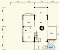 森林溪畔A4栋123单元顶层复式4号房上层4室3厅2卫1厨