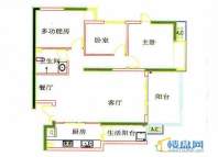 帝璟佳苑2户型3室2厅1卫1厨