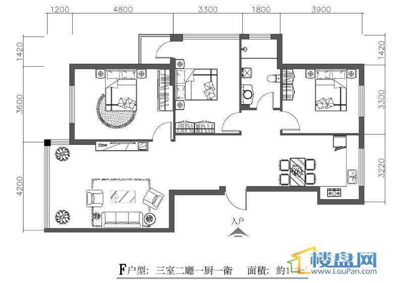 玫瑰港湾户型图