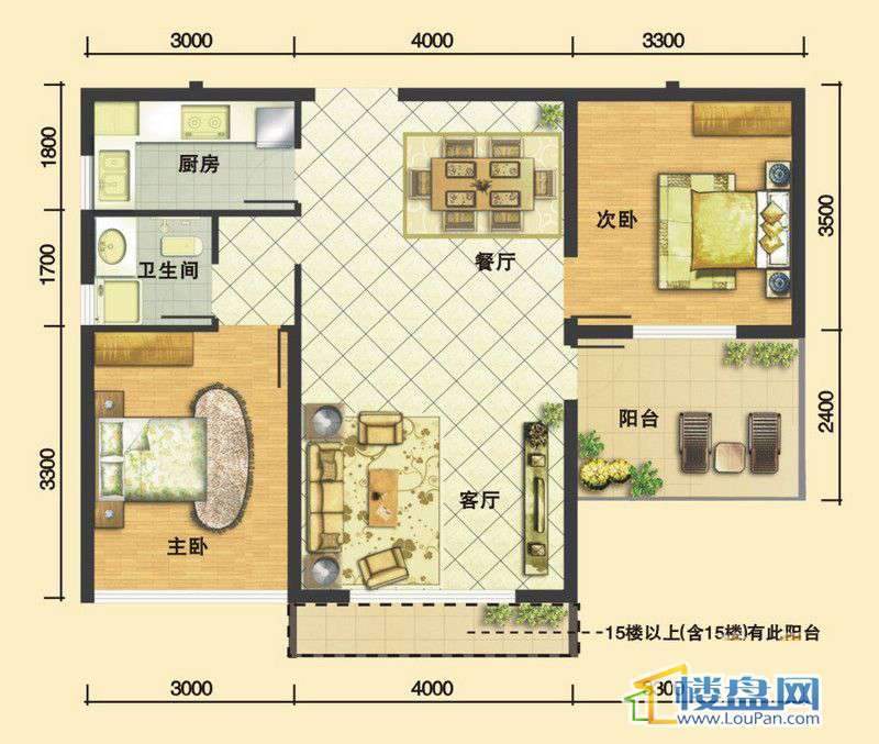 嘉馨苑A22室2厅1卫1厨