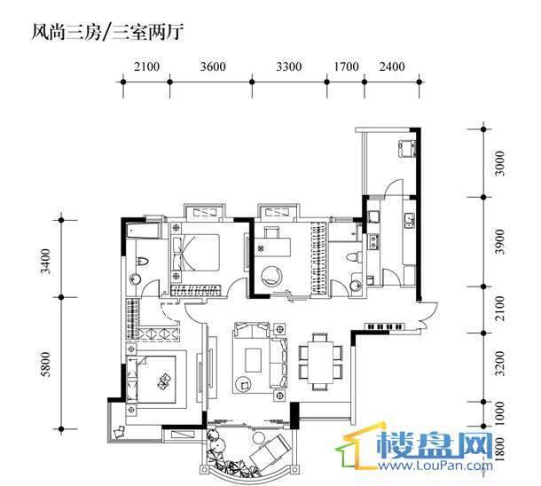 长安锦绣城户型图