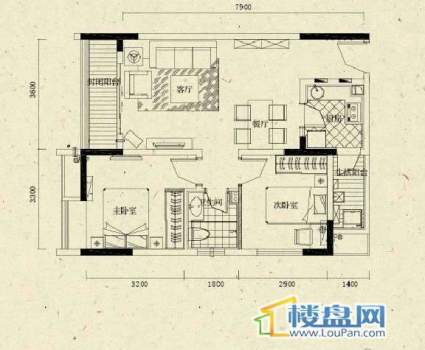 名流公馆户型图