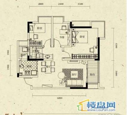 名流公馆户型图