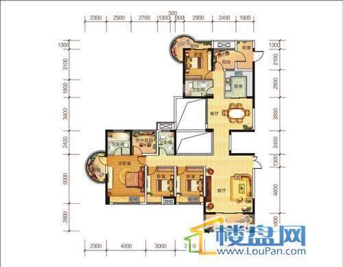 幸福庄园 C1户型图